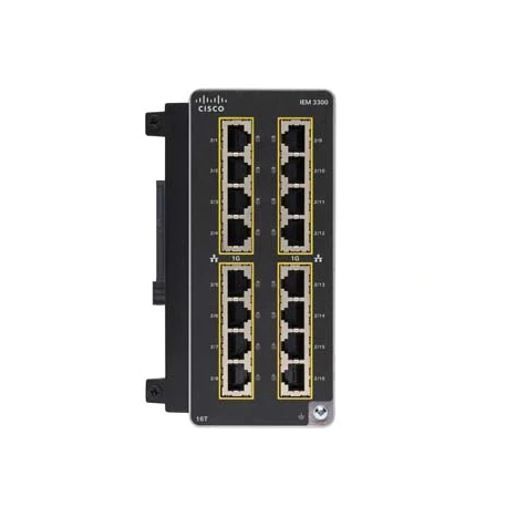 Cisco Catalyst - Expansion module - Gigabit Ethernet x 16 - for Catalyst IE3300 Rugged Series - 0