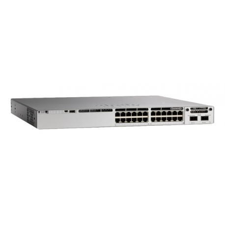 Cisco Catalyst 9300 - Network Essentials - switch - Managed - 24 x 100 / 1000 / 2500 / 5000 / 10000 (UPOE) - rack-mountable - UPOE (560 W) - 0