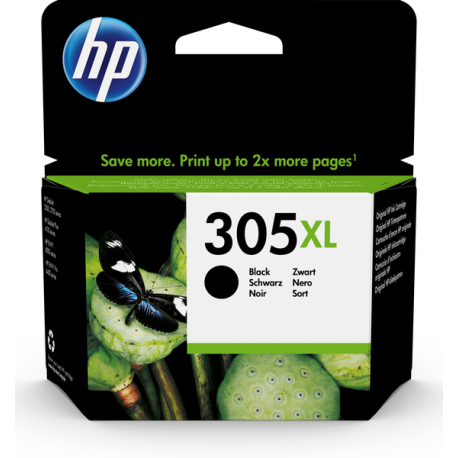 HP 305XL - High Yield - pigmented black - original - ink cartridge - 0