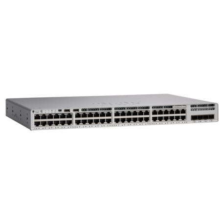 Cisco Catalyst 9200L - Network Essentials - switch - L3 - Managed - 12 x 100 / 1000 / 2.5G / 5G / 10GBase-T + 36 x 10 / 100 / 1000 (PoE+) + 4 x 10 Gigabit SFP+ (uplink) - rack-mountable - PoE+ (1440 W) - 0