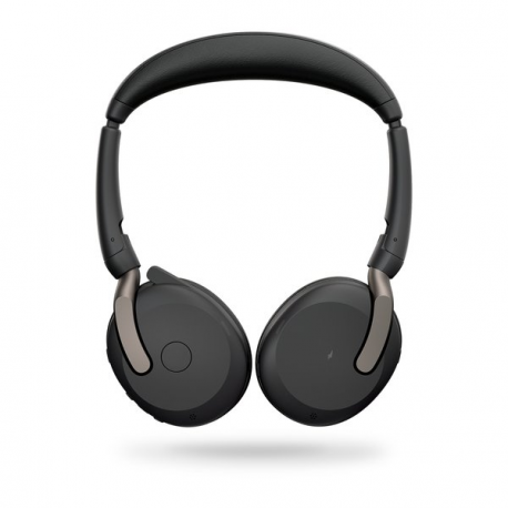 Jabra Evolve2 65 Flex UC Stereo - Headset - on-ear - Bluetooth - wireless - active noise cancelling - USB-A - black - Optimised for UC - 2