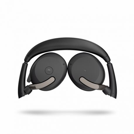 Jabra Evolve2 65 Flex MS Stereo - Headset - on-ear - Bluetooth - wireless - active noise cancelling - USB-C - black - Certified for Microsoft Teams - 3