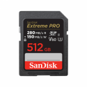 SanDisk Extreme Pro - Flash memory card - 512 GB - Video Class V60  /  UHS-II U3  /  Class10 - SDXC UHS-II