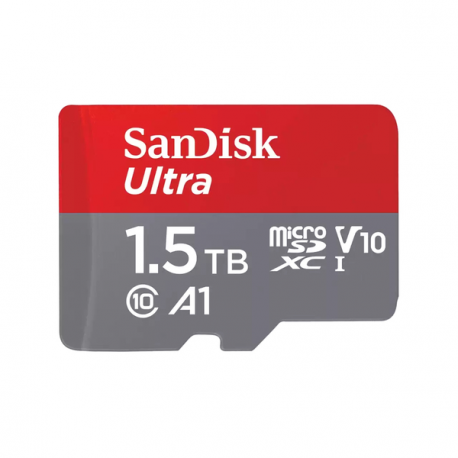 SanDisk Ultra - Flash memory card (microSDXC to SD adapter included) - 1.5 TB - A1 / UHS Class 1 / Class10 - microSDXC UHS-I - 0