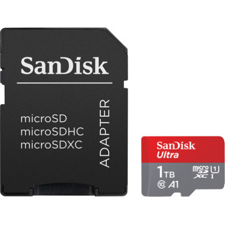 SanDisk Ultra - Flash memory card (microSDXC to SD adapter included) - 1.5 TB - A1 / UHS Class 1 / Class10 - microSDXC UHS-I - 2