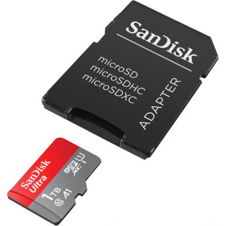SanDisk Ultra - Flash memory card (microSDXC to SD adapter included) - 1.5 TB - A1 / UHS Class 1 / Class10 - microSDXC UHS-I - 3
