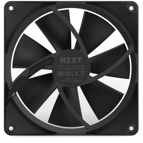 NZXT F Series F140 RGB - Case fan - 140 mm - matte black - 0