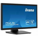 iiyama ProLite T2238MSC-B1 - LED monitor - 21.5" - touchscreen - 1920 x 1080 Full HD (1080p) - IPS - 600 cd / m² - 1000:1 - 5 ms - HDMI, DisplayPort - speakers - matte black