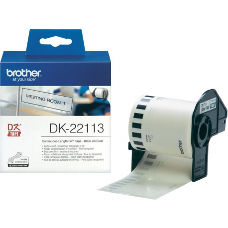 Brother DK-22113 - Clear - Roll (6.2 cm x 15.2 m) film - for Brother QL-1050, 1060, 1110, 500, 550, 560, 570, 580, 600, 650, 700, 710, 720, 820 - 1
