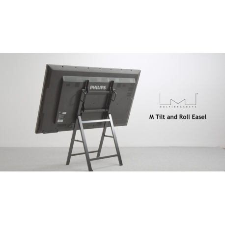 Multibrackets M Easel - Stand - for LCD display - plastic, steel - black - screen size: 32"-55" - mounting interface: 400 x 600 mm - 7