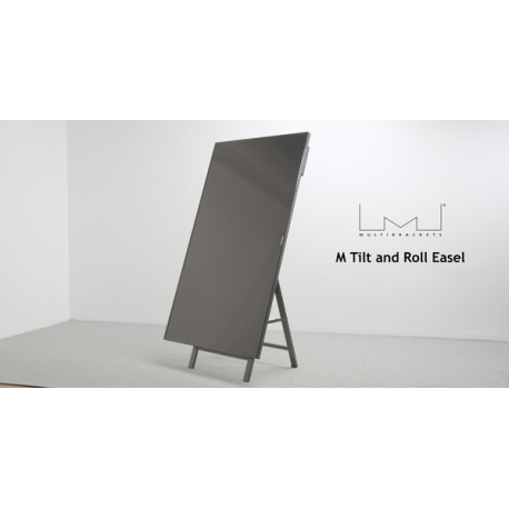 Multibrackets M Easel - Stand - for LCD display - plastic, steel - black - screen size: 32"-55" - mounting interface: 400 x 600 mm - 11