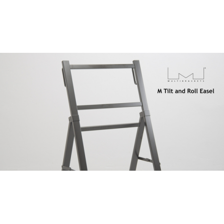 Multibrackets M Easel - Stand - for LCD display - plastic, steel - black - screen size: 32"-55" - mounting interface: 400 x 600 mm - 12