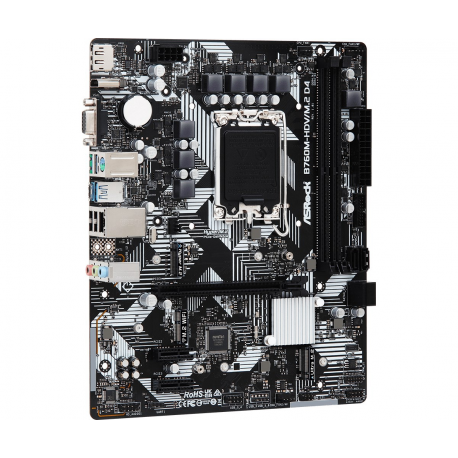 ASRock B760M-HDV / M.2 - Motherboard - micro ATX - LGA1700 Socket - B760 Chipset - USB 3.2 Gen 1, USB-C 3.2 Gen 1 - 2.5 Gigabit LAN - onboard graphics (CPU required) - HD Audio (8-channel) - 2