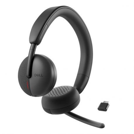 Dell Wireless Headset WL3024 - Headset - on-ear - vertical - Bluetooth - wireless - Zoom Certified, Certified for Microsoft Teams - 2