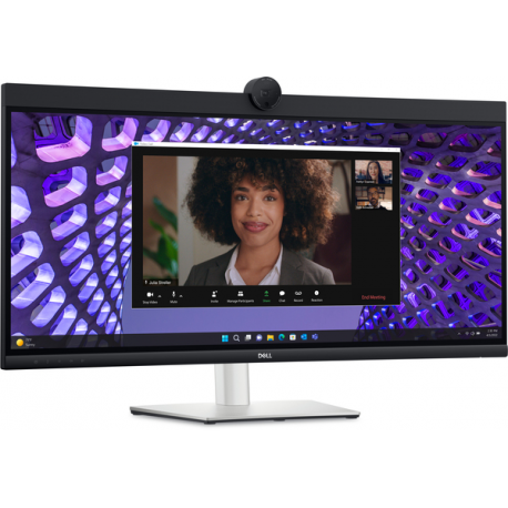 Dell P3424WEB - LED monitor - curved - 34" (34.14" viewable) - 3440 x 1440 UWQHD @ 60 Hz - IPS - 300 cd / m² - 1000:1 - 5 ms - HDMI, DisplayPort, USB-C - speakers - with 3 years Advanced Exchange Basic Warranty - 2