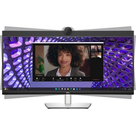 Dell P3424WEB - LED monitor - curved - 34" (34.14" viewable) - 3440 x 1440 UWQHD @ 60 Hz - IPS - 300 cd / m² - 1000:1 - 5 ms - HDMI, DisplayPort, USB-C - speakers - with 3 years Advanced Exchange Basic Warranty - 8
