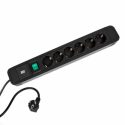 Bachmann PRIMO 2 - Power strip - output connectors: 6 (6 x power) - 2 m cord - black