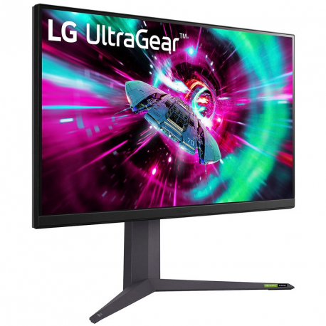 LG UltraGear 32GR93U-B - GR93U Series - LED monitor - gaming - 32" (31.5" viewable) - 3840 x 2160 4K @ 144 Hz - IPS - 500 cd / m² - 1000:1 - DisplayHDR 400 - 1 ms - 2xHDMI, DisplayPort - purple grey - 3