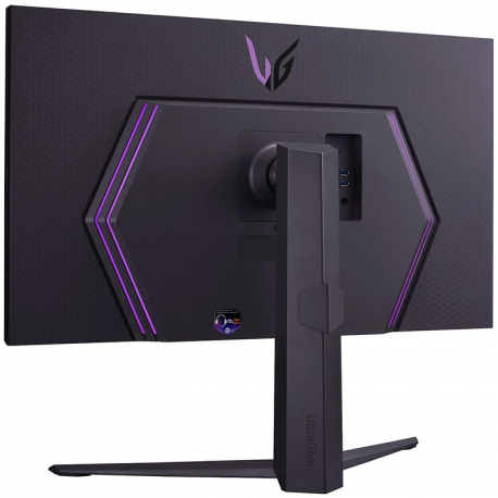 LG UltraGear 32GR93U-B - GR93U Series - LED monitor - gaming - 32" (31.5" viewable) - 3840 x 2160 4K @ 144 Hz - IPS - 500 cd / m² - 1000:1 - DisplayHDR 400 - 1 ms - 2xHDMI, DisplayPort - purple grey - 6