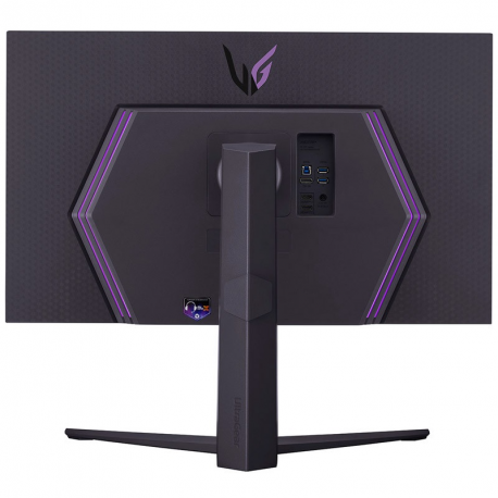 LG UltraGear 32GR93U-B - GR93U Series - LED monitor - gaming - 32" (31.5" viewable) - 3840 x 2160 4K @ 144 Hz - IPS - 500 cd / m² - 1000:1 - DisplayHDR 400 - 1 ms - 2xHDMI, DisplayPort - purple grey - 7