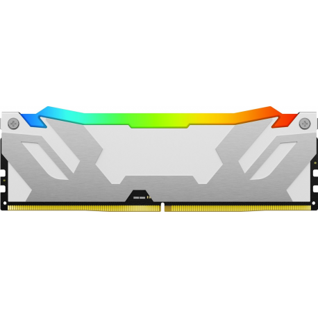 Kingston FURY Renegade RGB - DDR5 - module - 32 GB: 1 x 32 GB - DIMM 288-pin - 6400 MHz  /  PC5-51200 - CL32 - 1.1 V - unbuffered - on-die ECC - white, silver - 2
