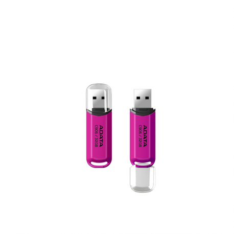 ADATA Classic Series C906 - USB flash drive - 32 GB - USB 2.0 - pink - 1