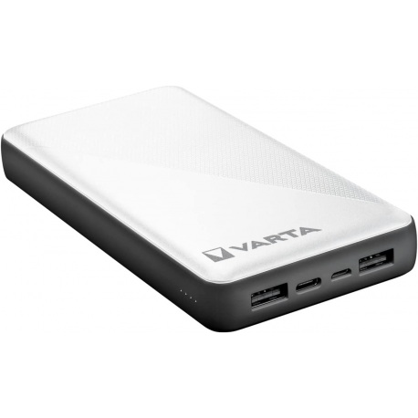 Varta Energy - Power bank - 20000 mAh - 74 Wh - 15 Watt - 3 output connectors (2 x USB, 24 pin USB-C) - 4