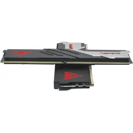 Patriot Viper Venom DDR5 series - DDR5 - kit - 16 GB: 2 x 8 GB - DIMM 288-pin - 5600 MHz  /  PC5-44800 - CL40 - 1.25 V - unbuffered - on-die ECC - silver, red, matte black - 3