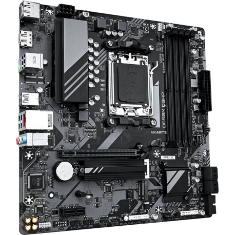 Gigabyte B650M D3HP - 1.0 - motherboard - micro ATX - Socket AM5 - AMD B650 Chipset - USB 3.2 Gen 1, USB-C 3.2 Gen 1 - 2.5 Gigabit LAN - onboard graphics (CPU required) - HD Audio (8-channel) - 3