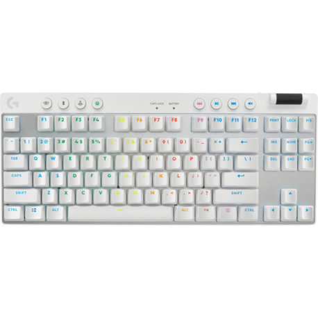 Logitech G PRO X TKL - Keyboard - tenkeyless - backlit - Bluetooth, LIGHTSPEED - QWERTZ - German - key switch: Tactile - white - 2