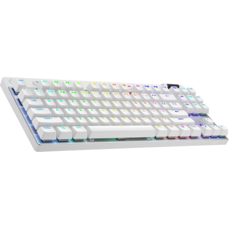 Logitech G PRO X TKL - Keyboard - tenkeyless - backlit - Bluetooth, LIGHTSPEED - QWERTZ - German - key switch: Tactile - white - 3