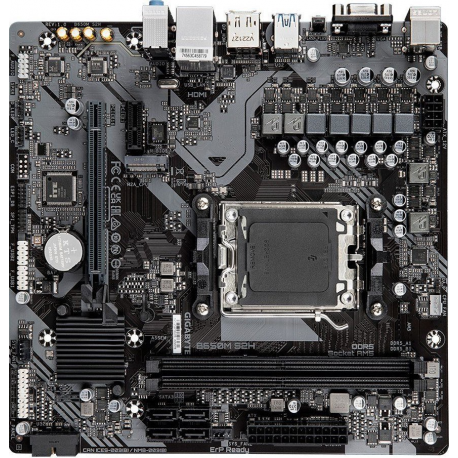 Gigabyte B650M S2H - 1.0 - motherboard - micro ATX - Socket AM5 - AMD B650 Chipset - USB 3.2 Gen 1 - Gigabit LAN - onboard graphics (CPU required) - HD Audio (8-channel) - 1