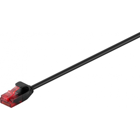 U/UTP CAT6 0.25M Black Slim - 2