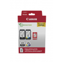 Canon PG-575 / CL-576 Photo Paper Value Pack - 2-pack - black, colour (cyan, magenta, yellow) - original - hanging box - ink cartridge  /  paper kit - for PIXMA TR4750i, TR4751i, TS3550i, TS3551i