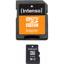 Intenso - Flash memory card (microSDHC to SD adapter included) - 16 GB - Class 4 - 140x / 34x - microSDHC