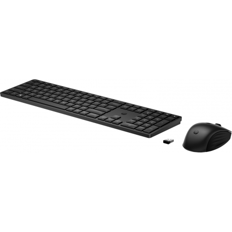 HP 655 - Keyboard and mouse set - wireless - 2.4 GHz - QWERTZ - German - black - for Pro x360 Fortis 11 G9; ProBook 445 G9 - 0