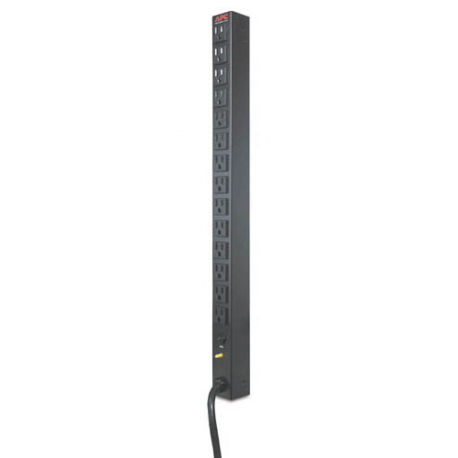 APC - Power distribution strip (rack-mountable) - AC 120 V - input: NEMA L5-20 - output connectors: 14 (NEMA 5-15) - 3.6 m cord - black - for P / N: SMX1000C, SMX1500RM2UC, SMX1500RM2UCNC, SMX750C, SMX750CNC, SRT2K2RXLNX145 - 0