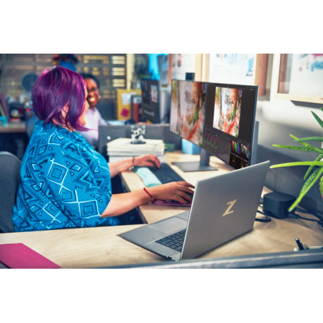 HP Z24q G3 - LED monitor - 23.8" - 2560 x 1440 QHD @ 90 Hz - IPS - 400 cd / m² - 1000:1 - HDR400 - 5 ms - HDMI, DisplayPort - 31