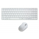 LogiLink Combo Set with Autolink - Keyboard and mouse set - wireless - 2.4 GHz - German - white