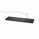 Dell KB216 - Keyboard - USB - QWERTY - Norwegian - black - for Inspiron 17R 7720; Latitude 33XX, 35XX, 73XX, 7400 2-in-1, D630; OptiPlex 50XX, 5250, 90XX
