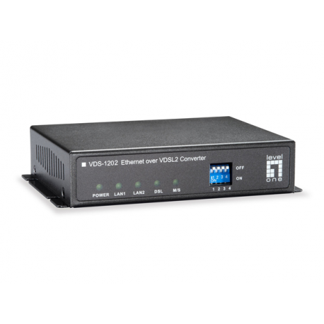 LevelOne VDS-1202 - Short-haul modem - 100Mb LAN, Ethernet over VDSL - 10Base-T, 100Base-TX - up to 2 km - 1