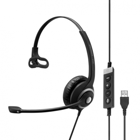 EPOS I SENNHEISER IMPACT SC 230 USB MS II - Headset - on-ear - wired - USB - black - Certified for Skype for Business, Certified for Microsoft Teams - 3