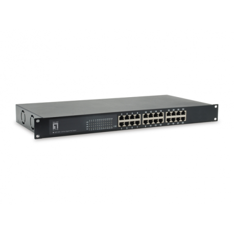 LevelOne GEP-2421W500 - Switch - 24 x 10 / 100 / 1000 (PoE) - rack-mountable - PoE+ (500 W) - 0