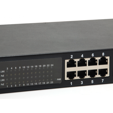 LevelOne GEP-2421W500 - Switch - 24 x 10 / 100 / 1000 (PoE) - rack-mountable - PoE+ (500 W) - 3