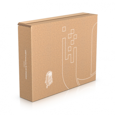 Ubiquiti UISP - Network connector - RJ-45 (M) - shielded - surge protector (pack of 100) - 1