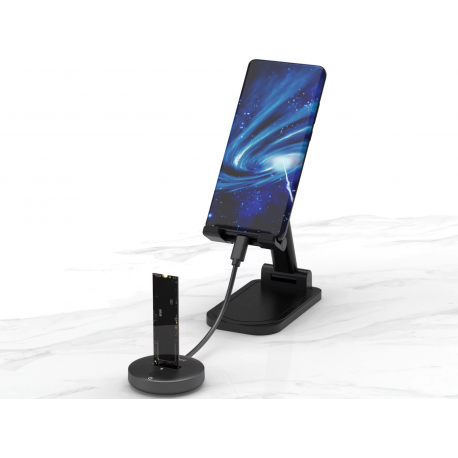 Sandberg - SSD docking station - bays: 1 - M.2 - M.2 NVMe Card - USB-C 3.2 (Gen 2) - 3