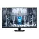 Samsung Odyssey Neo G7 S43CG700NU - G70NC Series - QLED monitor - Smart - gaming - 43" - 3840 x 2160 4K @ 144 Hz - VA - 400 cd / m² - 4250:1 - DisplayHDR 600 - 1 ms - 2xHDMI, DisplayPort - speakers - black, white