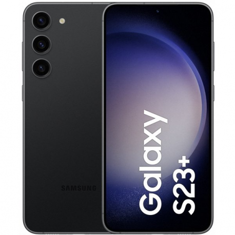 Samsung Galaxy S23+ - 5G smartphone - dual-SIM - RAM 8 GB  /  Internal Memory 256 GB - OLED display - 6.6" - 2340 x 1080 pixels (120 Hz) - 3x rear cameras 50 MP, 12 MP, 10 MP - front camera 12 MP - phantom black - 0