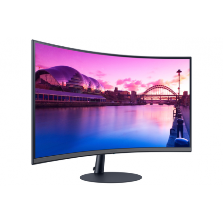 Samsung S27C390EAU - S39C Series - LED monitor - curved - 27" - 1920 x 1080 Full HD (1080p) @ 75 Hz - VA - 250 cd / m² - 3000:1 - 4 ms - 2xHDMI, DisplayPort - speakers - black, dark blue / grey - 6