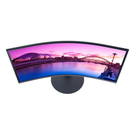Samsung S27C390EAU - S39C Series - LED monitor - curved - 27" - 1920 x 1080 Full HD (1080p) @ 75 Hz - VA - 250 cd / m² - 3000:1 - 4 ms - 2xHDMI, DisplayPort - speakers - black, dark blue / grey - 11